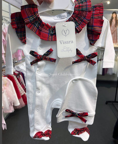 Luxe frill sleepsuit and hat