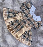 Designer inspired puffball dress with bows