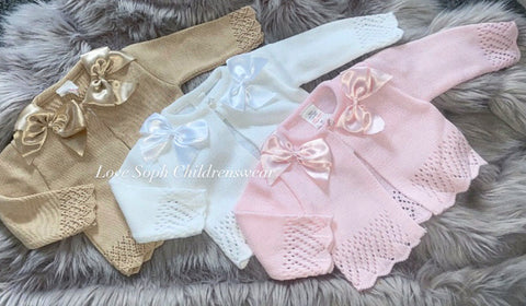 Double bow luxe stunning cardigans various colours