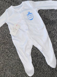 Boys personalised sleepsuit