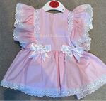 Frilly pink lace dress