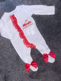 Personalised Christmas sleepsuit boy/girl/unisex options