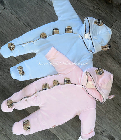 Designer inspired snowsuit pink