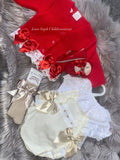 Luxury frilly romper with blouse gold trim