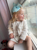 Luxury fur coat, long sleeved top and skirt 1 -6 years