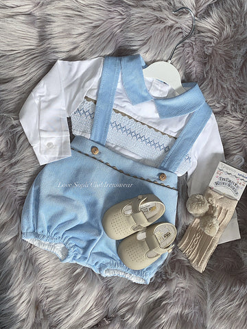 Smock luxury  velour dungarees