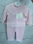 Luxe knitted lounge set  pink