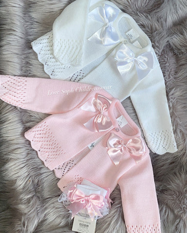 Double bow luxe stunning cardigans various colours