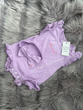 Bargain personalised romper with hair bow girls