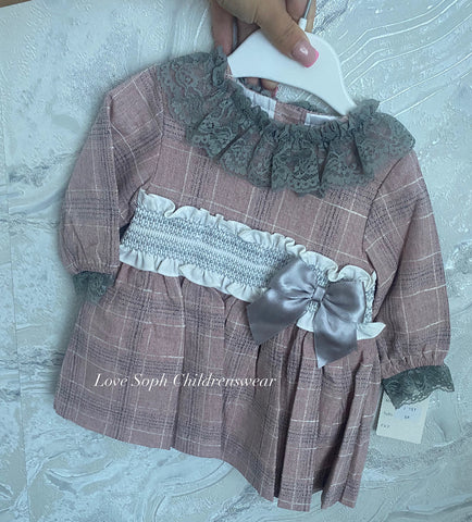 Long sleeve smock dress