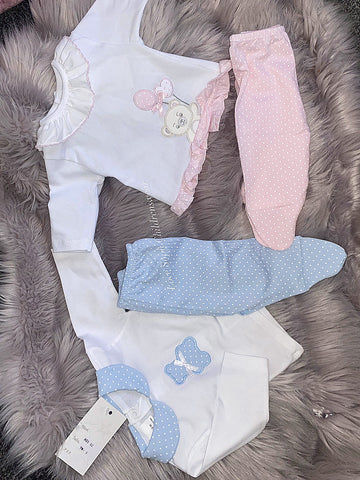 Teddy bear baby lounge set girls