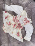 Floral stunning pinafore and blouse