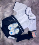 Jam pants and blouse navy