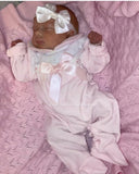 Luxury diamanté velour sleepsuit