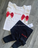 Personalised frilly lounge set any colour