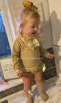 Luxury gold knitted set with bows