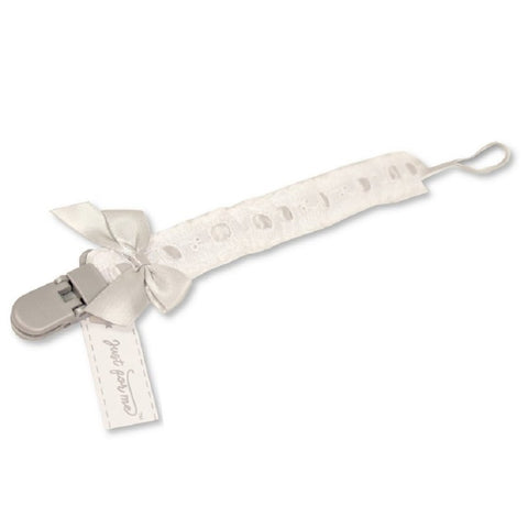 Lace dummy clip with bow