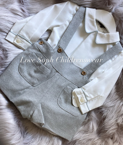 Luxe long sleeve dungs with pocket detailing and blouse