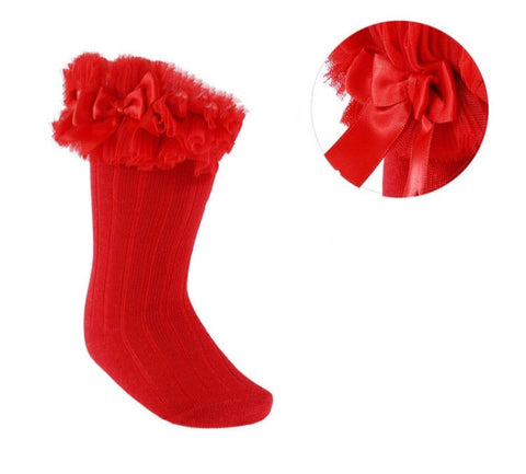 Red tutu socks 18 m UP TO AGE 6